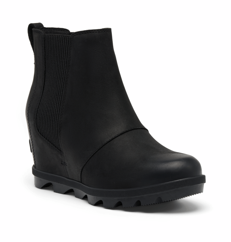 Sorel Women's Joan Rhapsody Chelsea Wedge - Black/Black