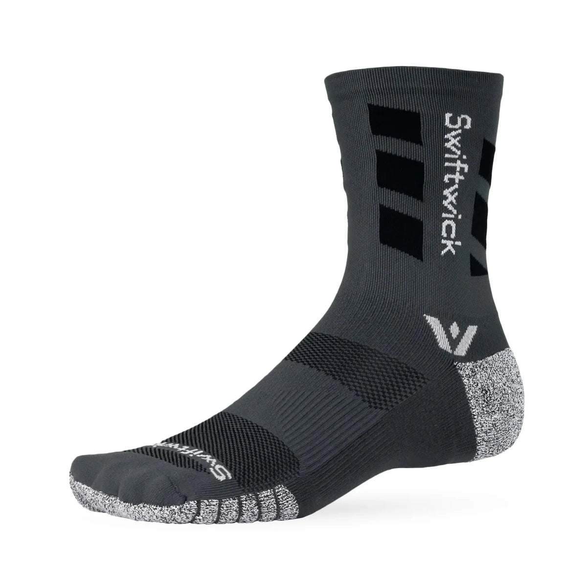 Swiftwick Flite XT Mid-Crew Socks - Charcoal Gray