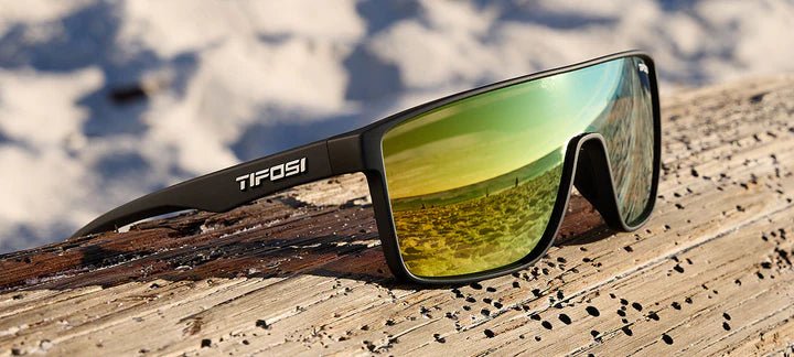 Tifosi Sunglasses Sanctum - Matte Black/Smoke Tint Yellow Mirror