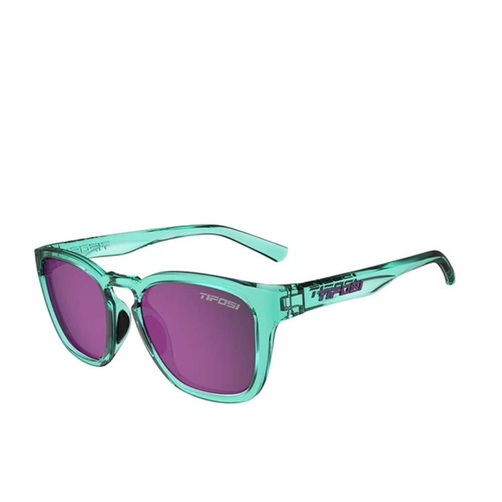 Seliga ShoesTifosi Sunglasses Smirk - Aqua Shimmer/Smoke Tint Rose Mirror