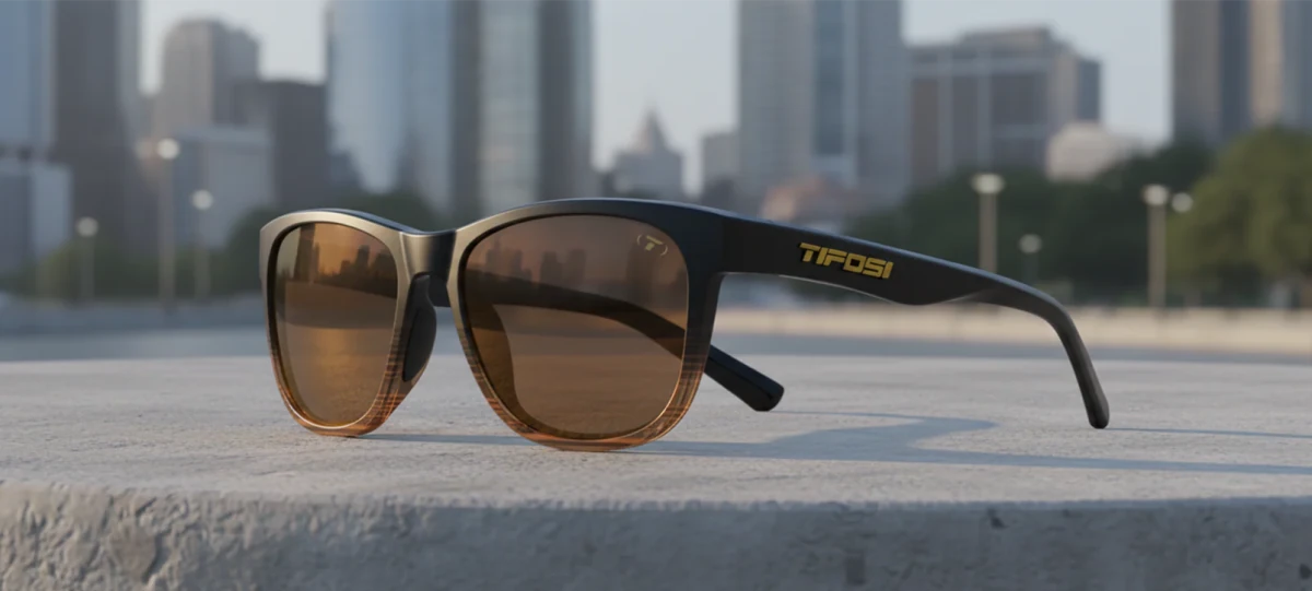 Tifosi Swank Sunglasses - Brown Fade Frame - Brown Tint