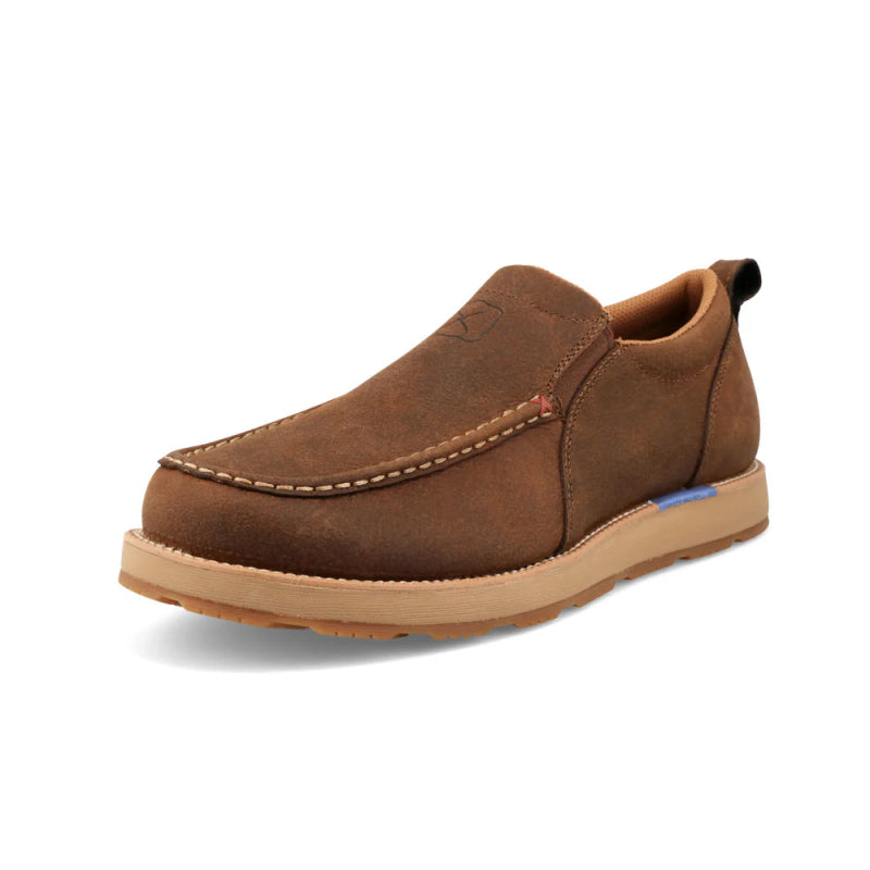 Twisted X Men's MCAX004 CellStretch Wedge Sole Slip - On - Tawny Brown