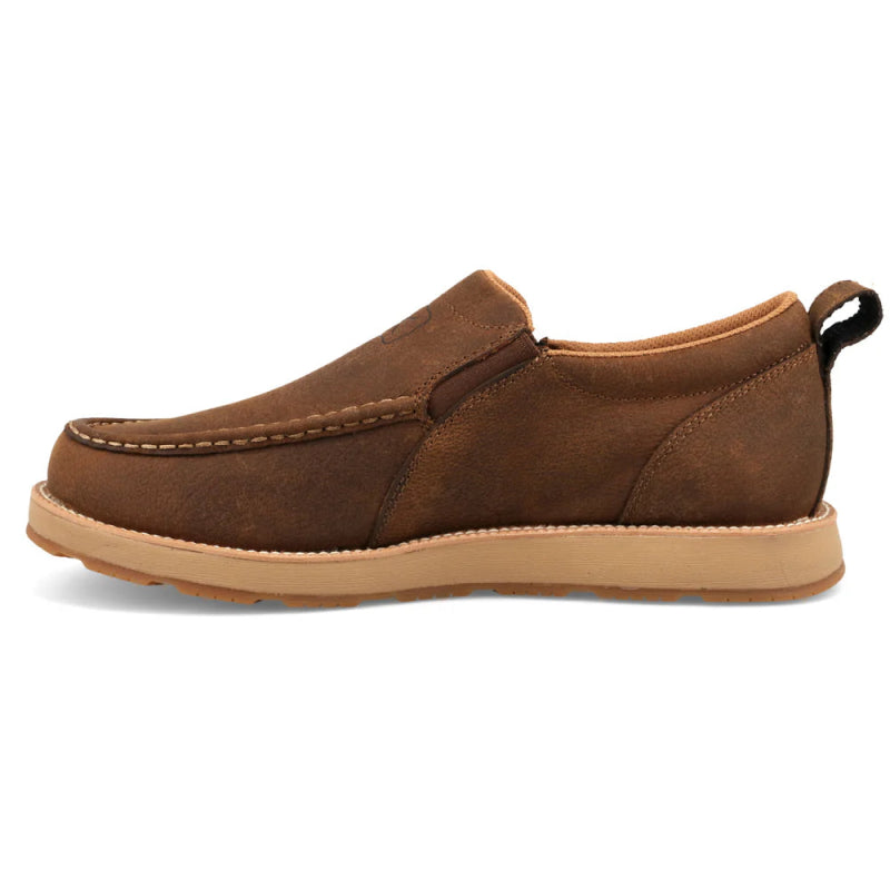 Twisted X Men's MCAX004 CellStretch Wedge Sole Slip - On - Tawny Brown