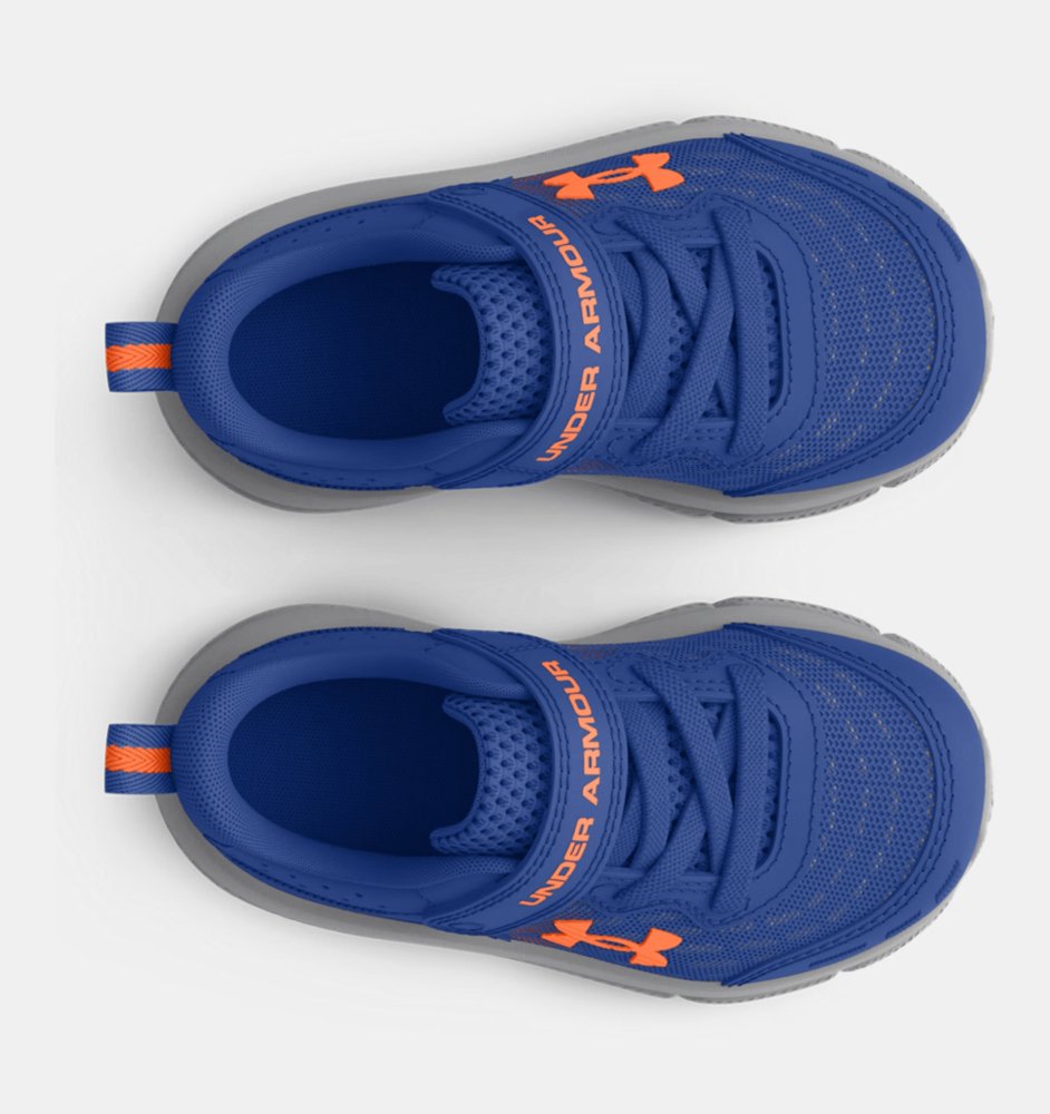 Seliga ShoesUnder Armour Boys Toddler UA Assert 10 AC - Tech Blue/Mod Gray/Orange Blast
