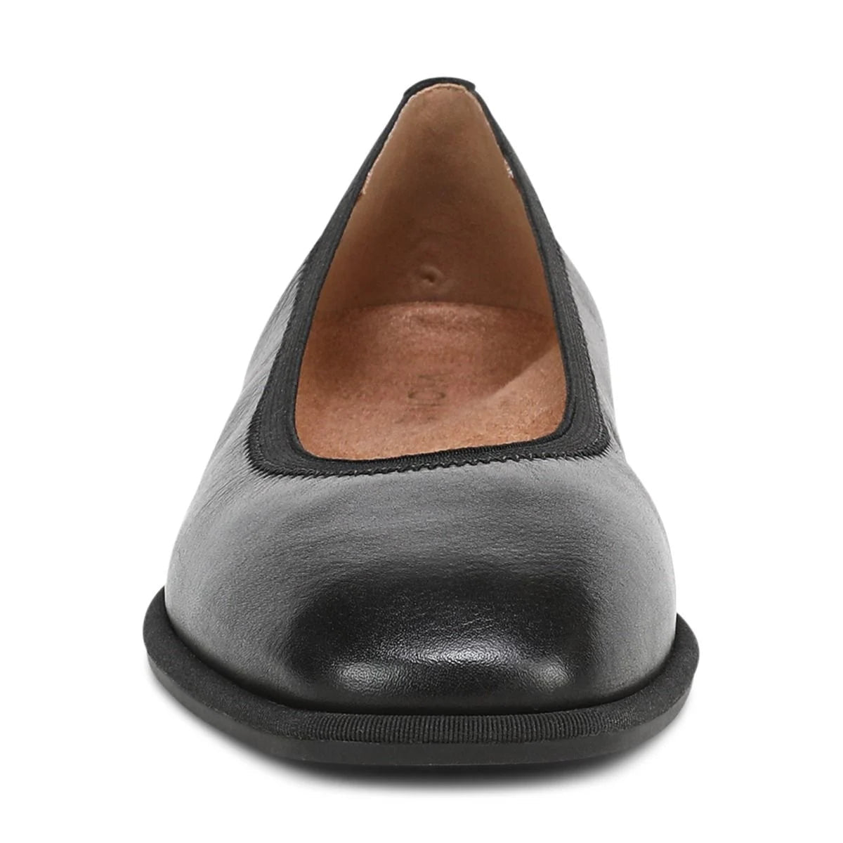 Vionic Women's Caroll 2.0 Ballet Flat - Black Leather