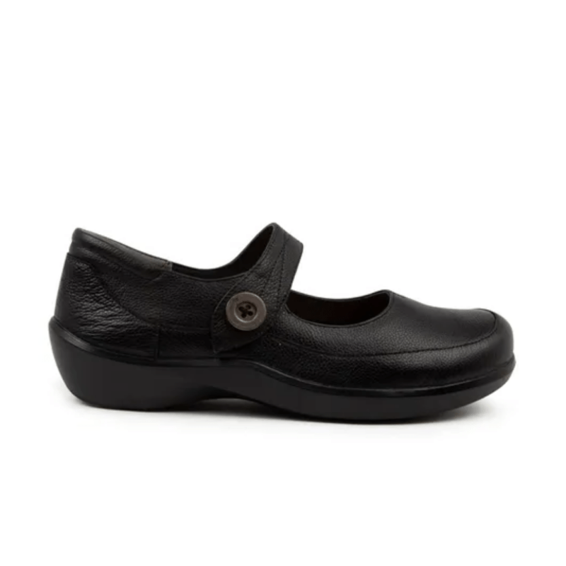 Ziera Shoes Women's Gloria Comfort Mary Jane - Black Leather