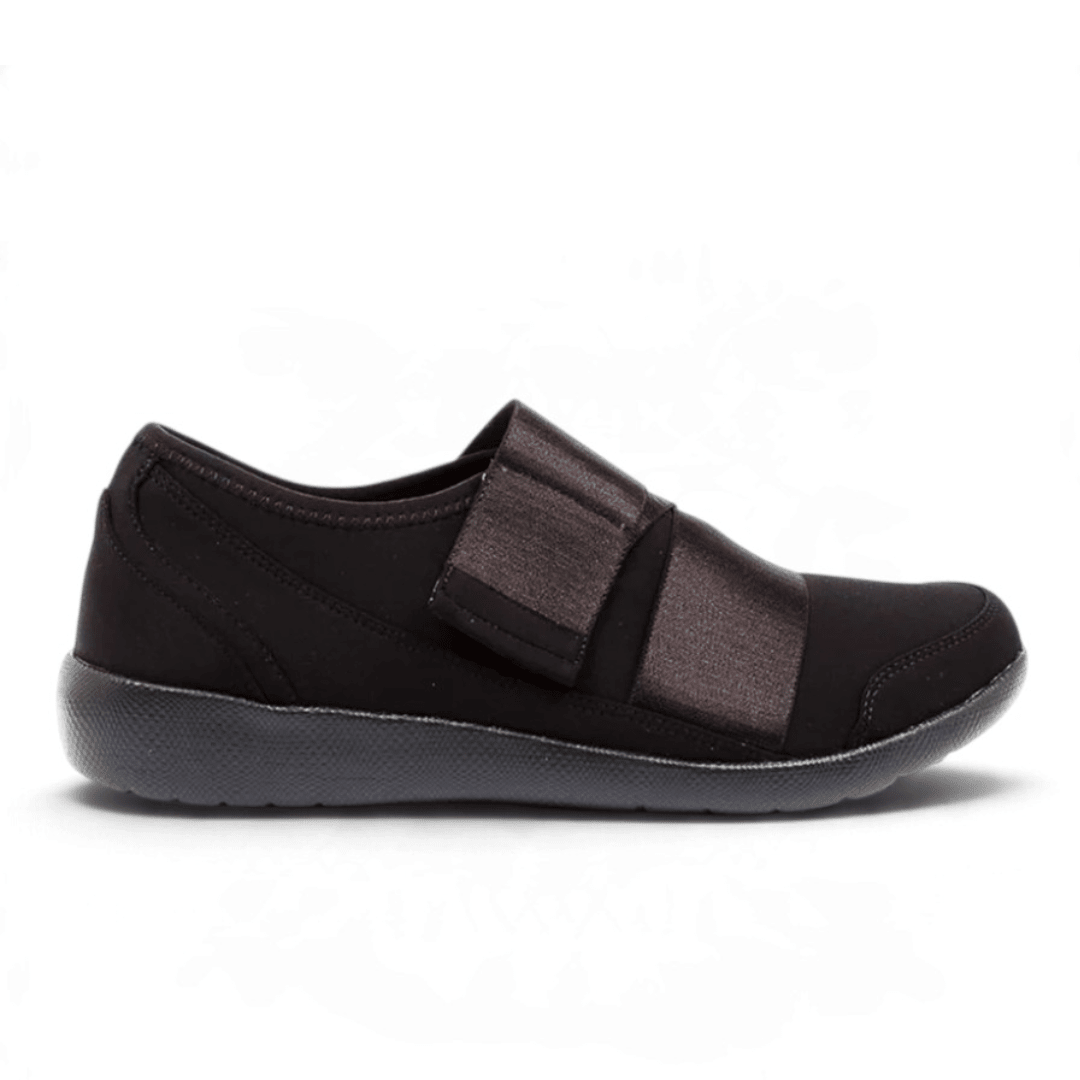 Ziera Shoes Women's Urban Adjustable Shoe - Black/Black Sole