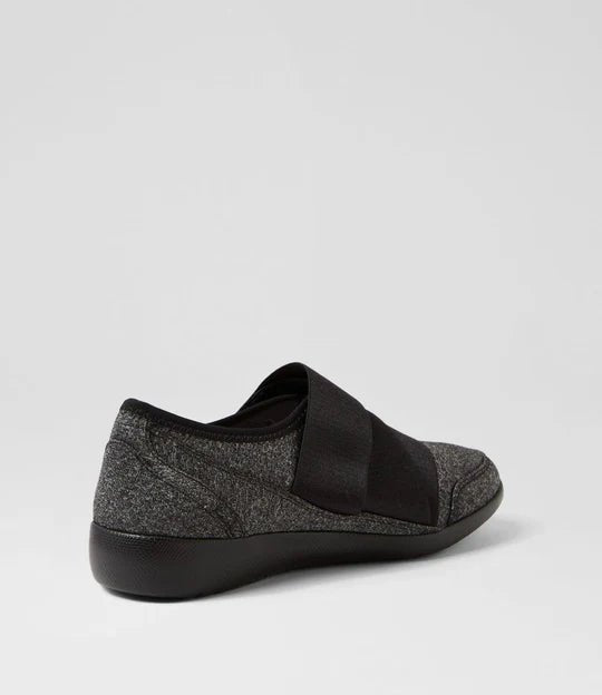Ziera Shoes Women's Urban Adjustable Shoe - Charcoal/Black