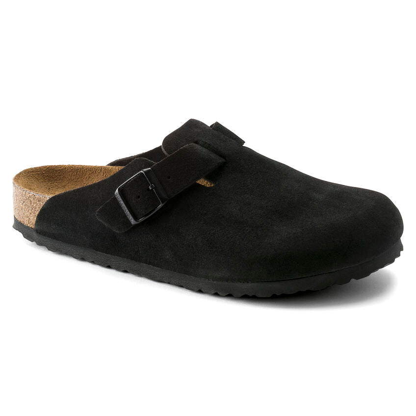 Seliga ShoesBirkenstock Boston Soft Footbed - Black Suede