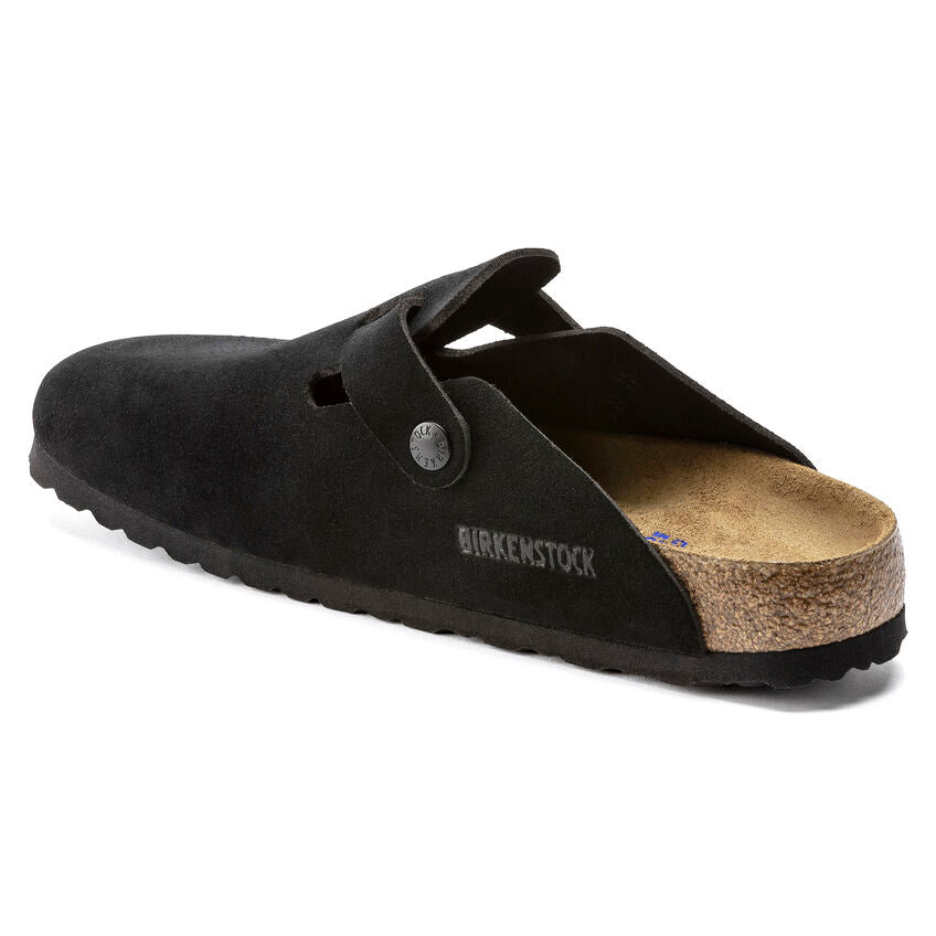 Seliga ShoesBirkenstock Boston Soft Footbed - Black Suede