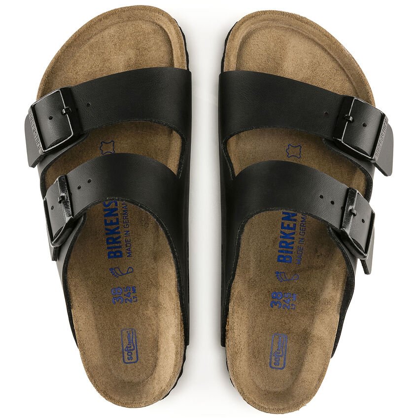 Seliga ShoesBirkenstock Arizona Soft Footbed - Black Birko - Flor