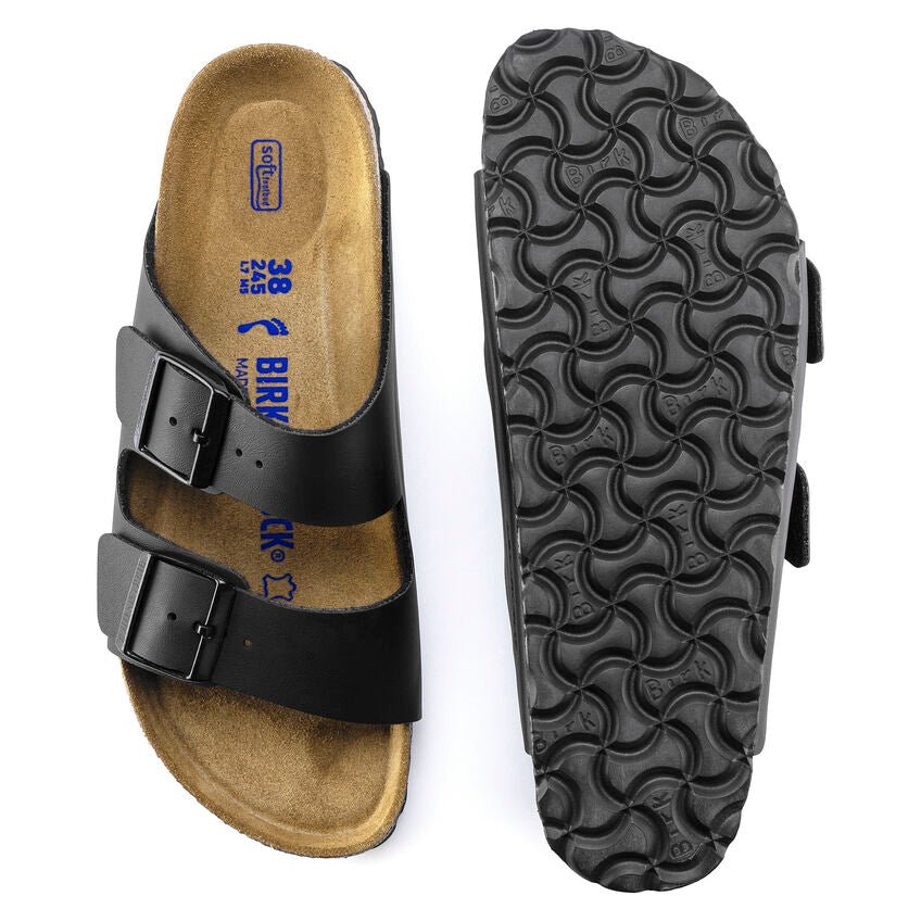 Seliga ShoesBirkenstock Arizona Soft Footbed - Black Birko - Flor