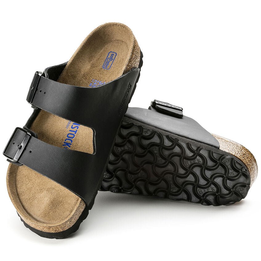Seliga ShoesBirkenstock Arizona Soft Footbed - Black Birko - Flor