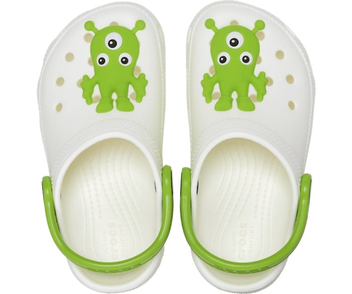 Seliga ShoesCrocs Toddler Classic Glow - In - The - Dark Alien Clog - Multi