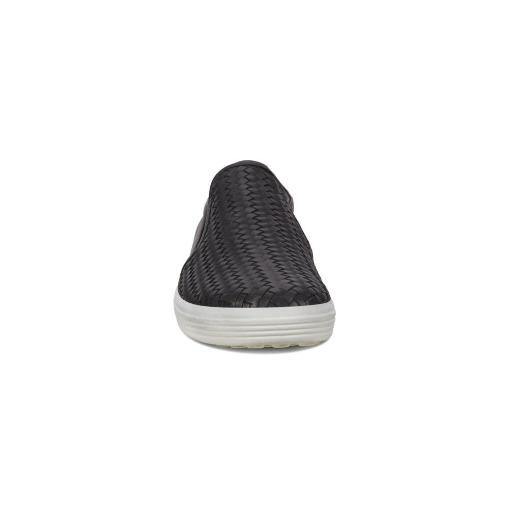 Ecco Women's Soft 7 Woven Slip - On - Black