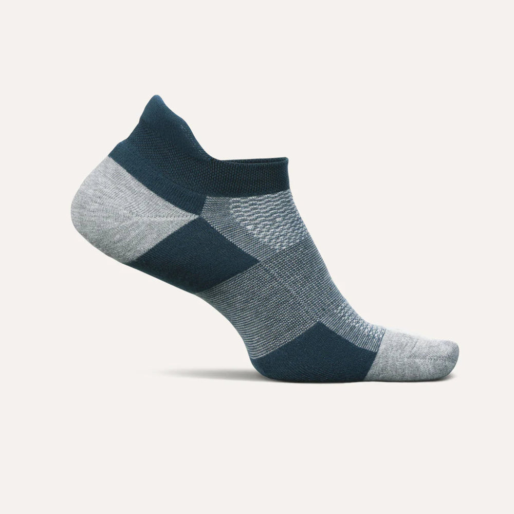 Feetures High Performance Max Cushion No Show Tab Socks - French Navy