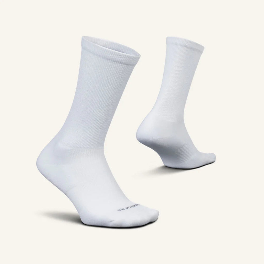 Seliga ShoesFeetures Therapeutic Max Cushion Crew Socks - White