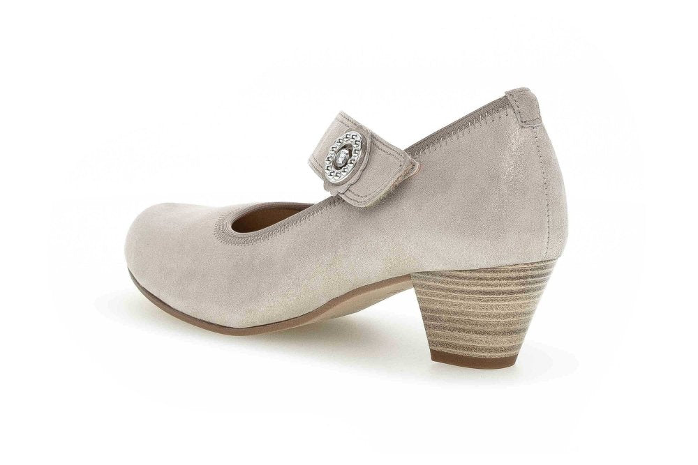 Seliga ShoesGabor Women's 66.149.14 Mary Jane Pump - Metallic Beige