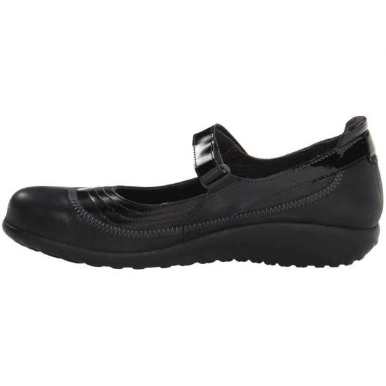 Naot Women's Kirei - Shiny Black Leather