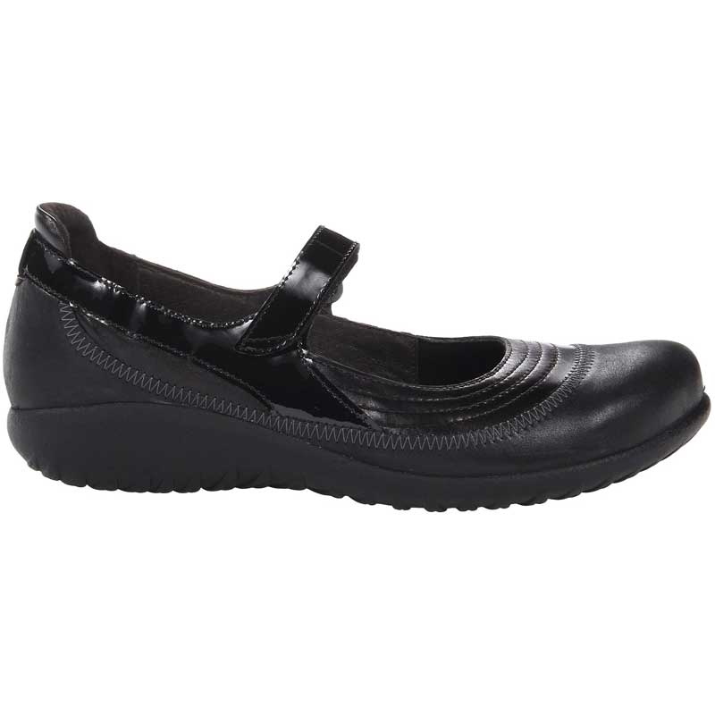 Naot Women's Kirei - Shiny Black Leather