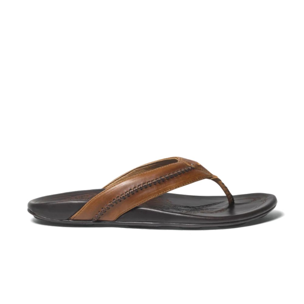 Seliga ShoesOlukai Men's Mea Ola - Tan/Dark Java