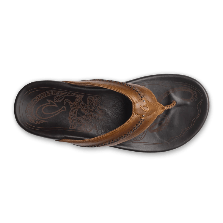 Seliga ShoesOlukai Men's Mea Ola - Tan/Dark Java