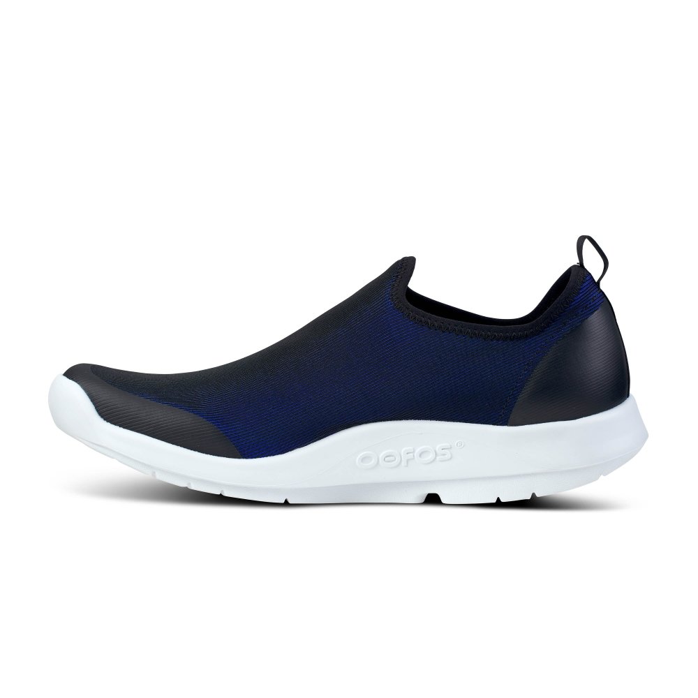 Seliga ShoesOOFOS Men's OOmg Sport Low - White & Navy