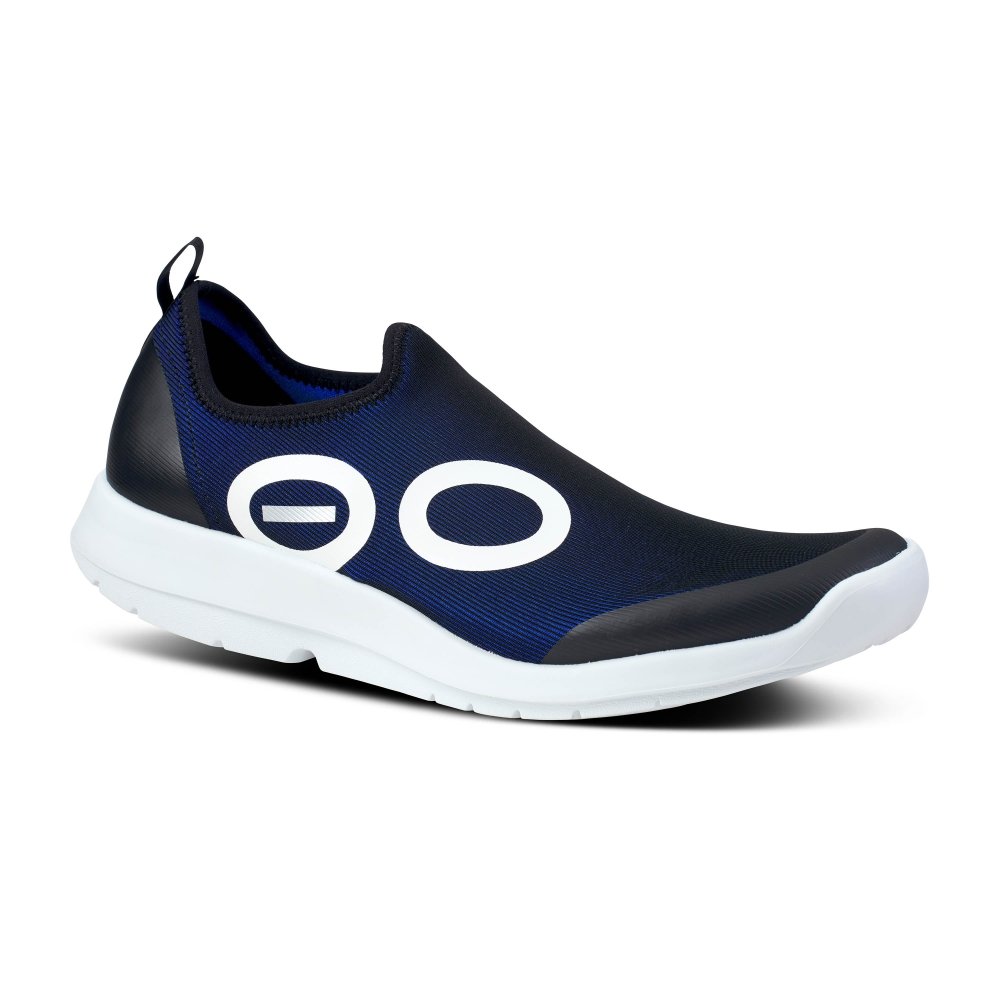Seliga ShoesOOFOS Men's OOmg Sport Low - White & Navy