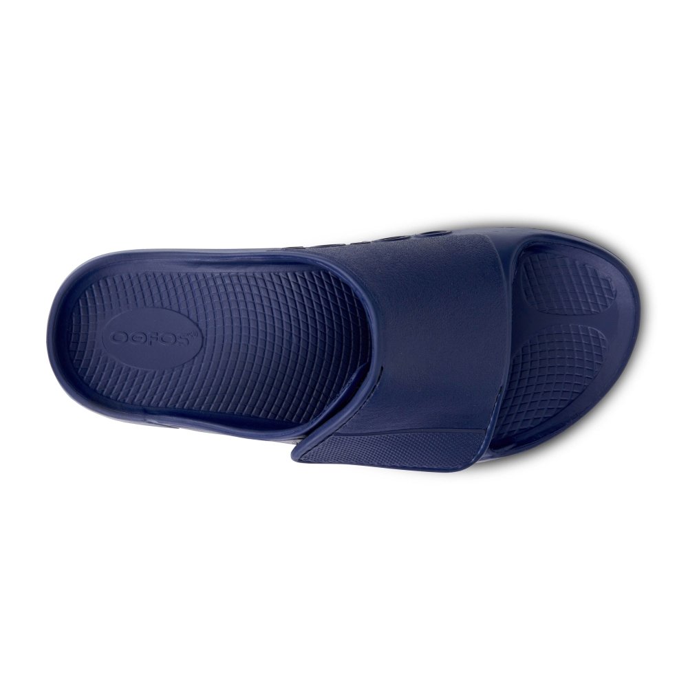 Seliga ShoesOOFOS OOahh Sport Flex Slide - Navy