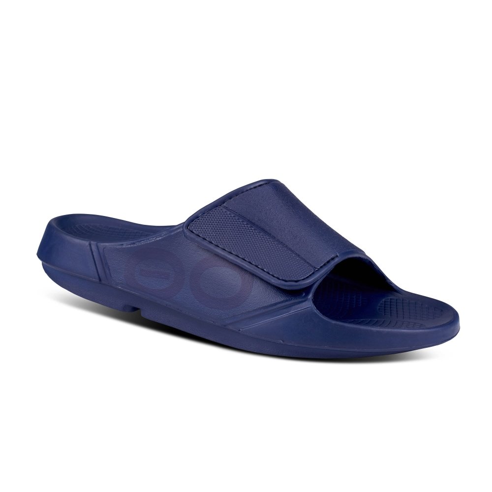 Seliga ShoesOOFOS OOahh Sport Flex Slide - Navy