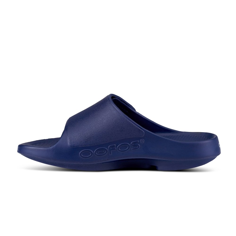 Seliga ShoesOOFOS OOahh Sport Flex Slide - Navy