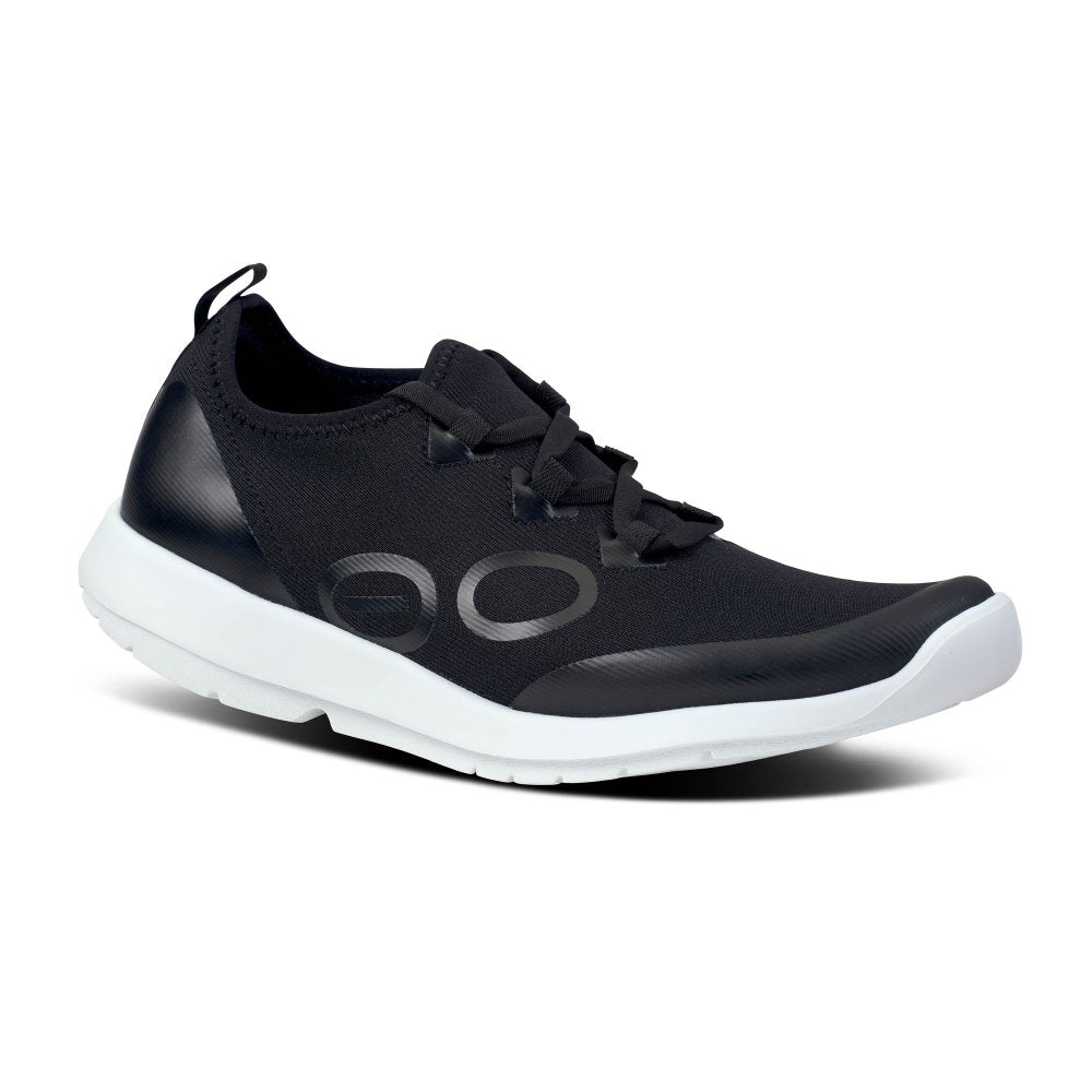 Seliga ShoesOOFOS Women's OOmg Sport LS Low - White & Black