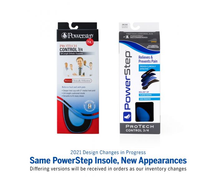 PowerStep ProTech Control 3/4 Orthotic Insoles 1015 - 03