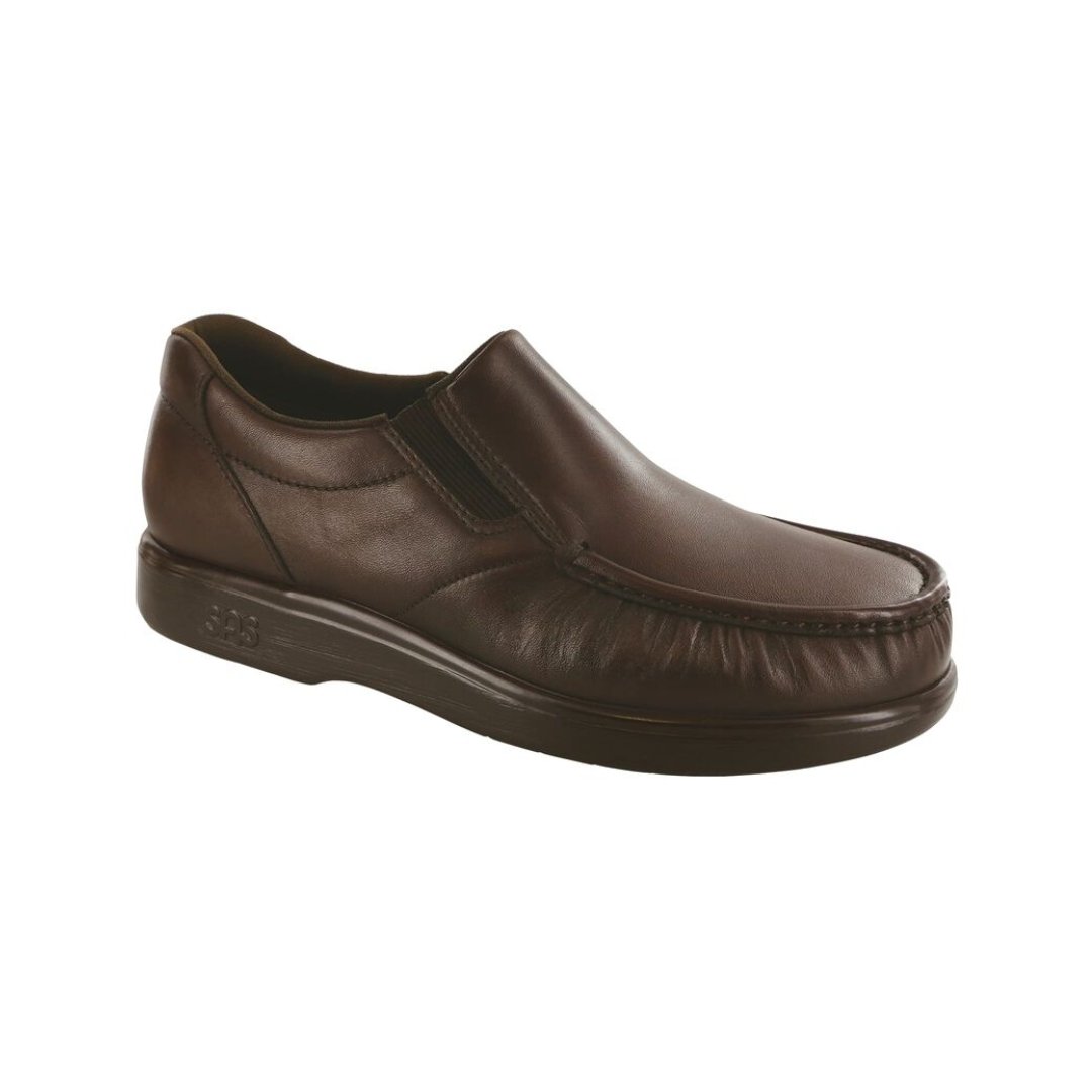 Seliga ShoesSAS Men's Side Gore Slip On Loafer - Brown
