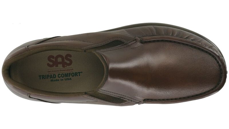 Seliga ShoesSAS Men's Side Gore Slip On Loafer - Brown
