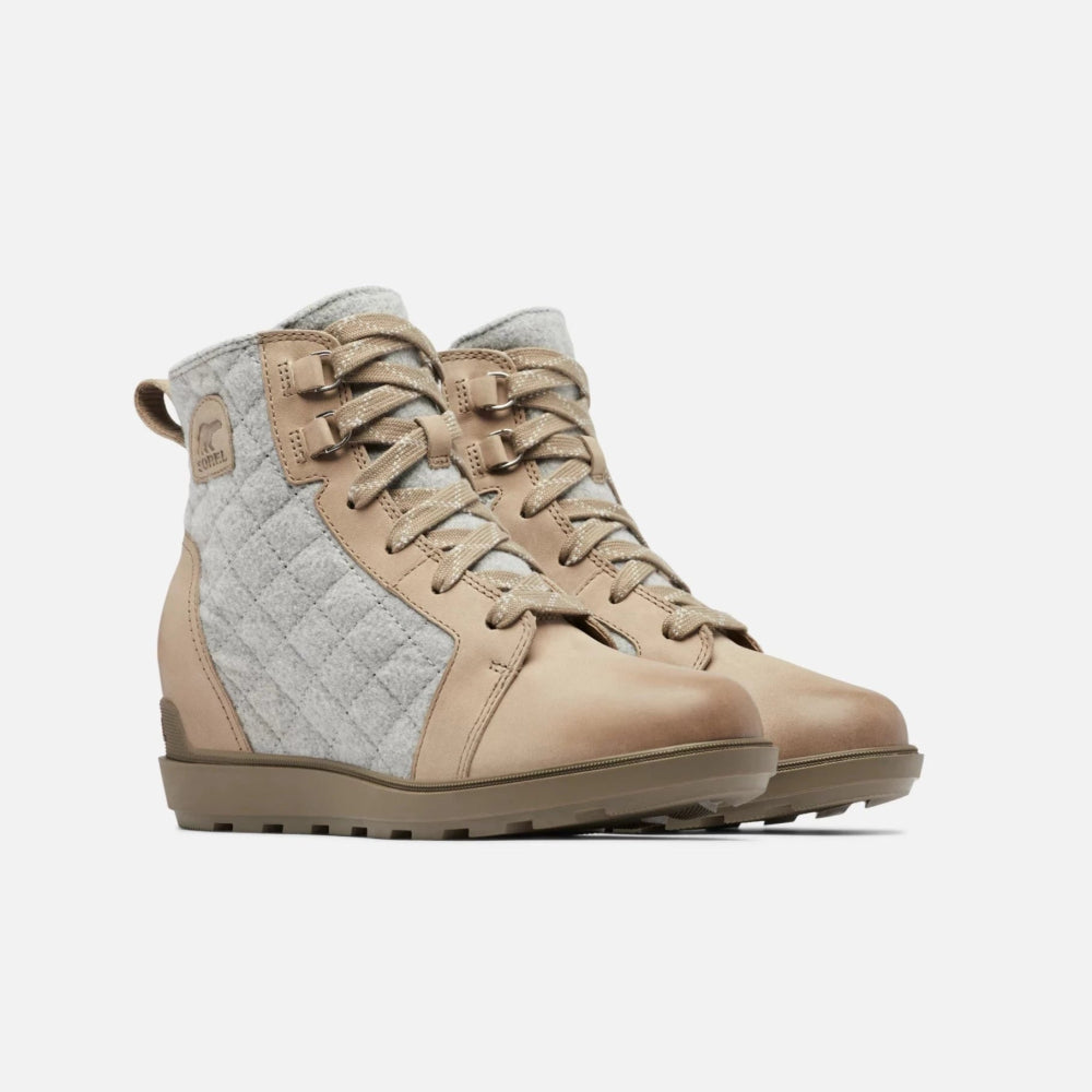 Sorel Women's Evie II NW Lace Waterproof Bootie Omega Taupe/Wet Sand