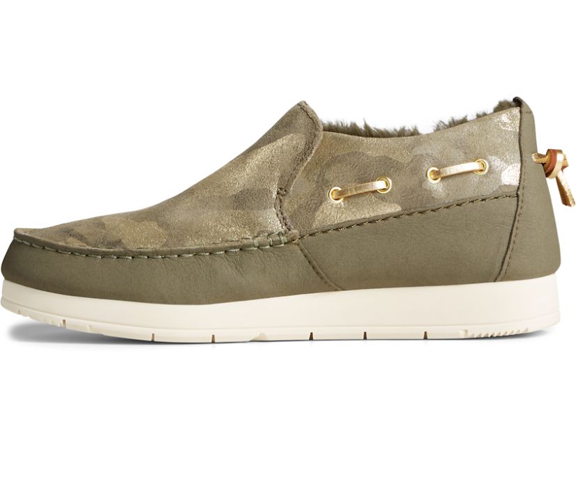Sperry Women's Moc - Sider Metallic Camo - Olive
