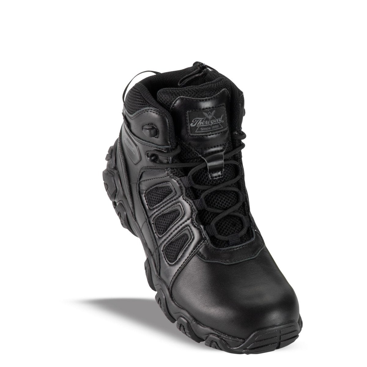 Thorogood Men's 804 - 6385 Crosstex Side Zip BBP Wtpf Safety Comp Toe Boot - Black
