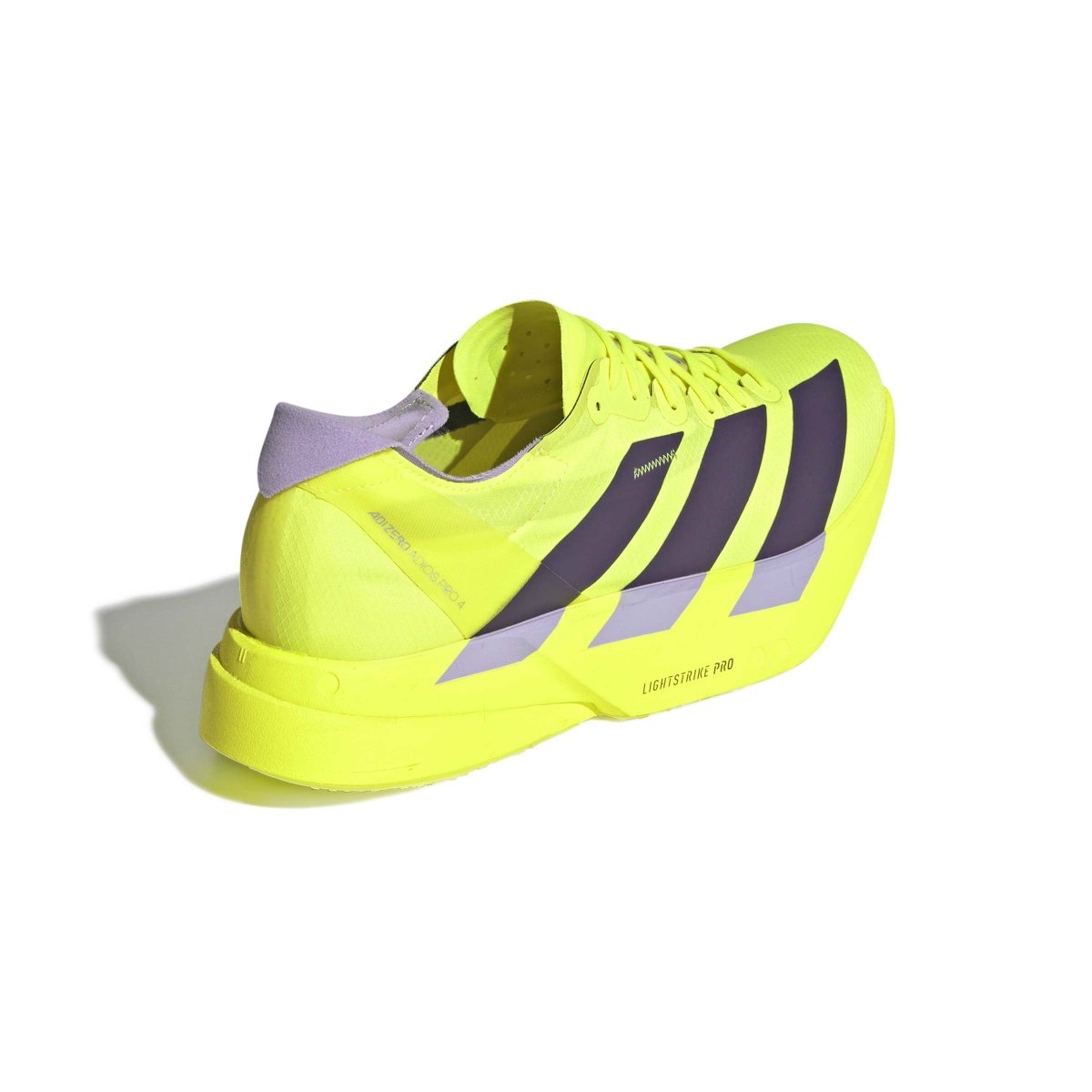 adidas Men's Adizero Adios Pro 4 Running Shoes - Solar Yellow/Aurora Plum/Powder Plum