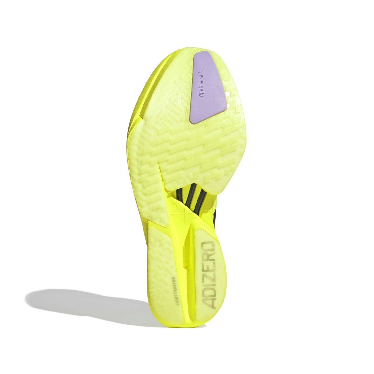 adidas Men's Adizero Adios Pro 4 Running Shoes - Solar Yellow/Aurora Plum/Powder Plum