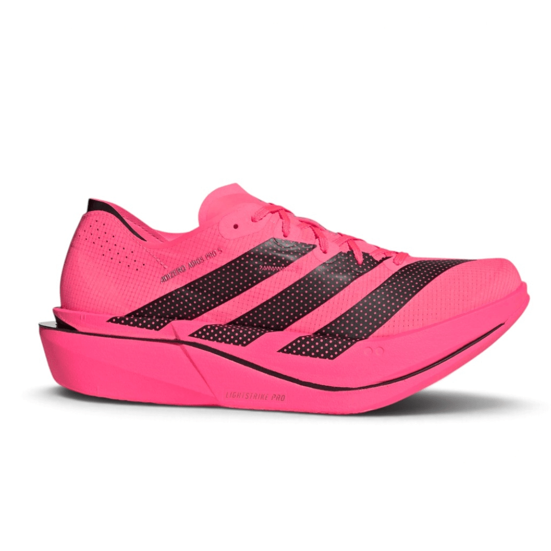 adidas Men's Adizero Adios Pro 5 Running Shoes - Solar Turbo/Black/Lucid Red