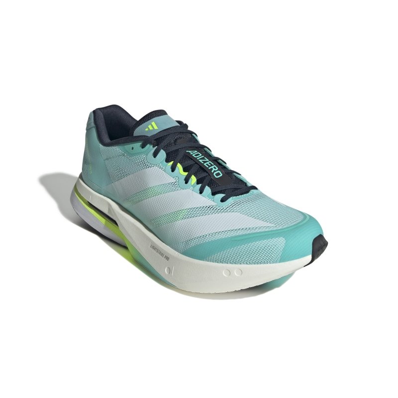 adidas Men's Adizero Boston 13 - Flash Aqua/Cloud White/Lucid Lemon