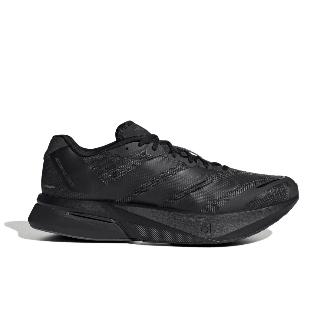 adidas Men's Adizero Boston 13 Running Shoes - Black/Carbon/Black
