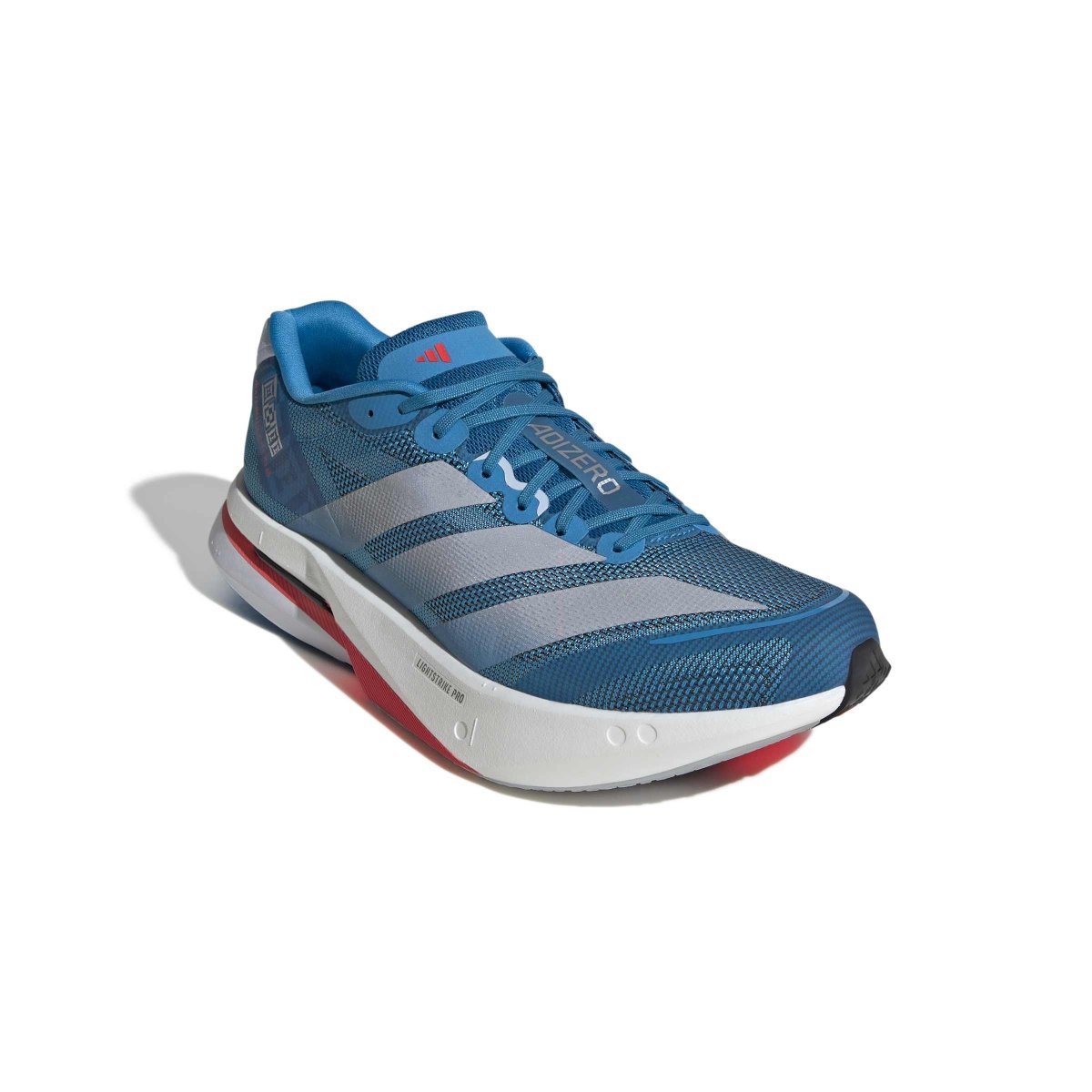 adidas Men's Adizero Boston 13 Running Shoes - Solar Blue/Silver Metallic/Dark Solar Blue