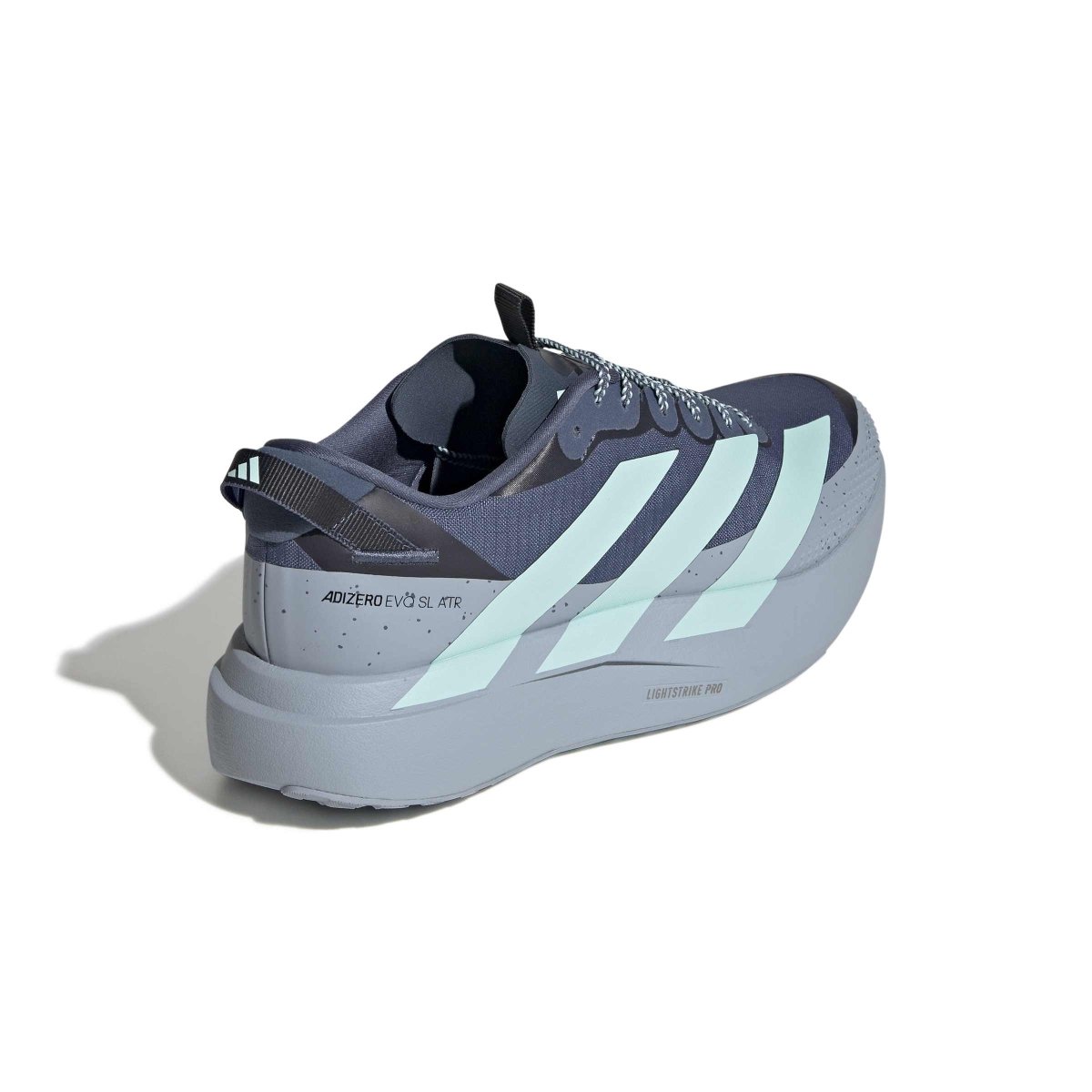adidas Men's Adizero EVO SL ATR Running Shoes - Tech Ink/Semi Flash Aqua/Light Grey