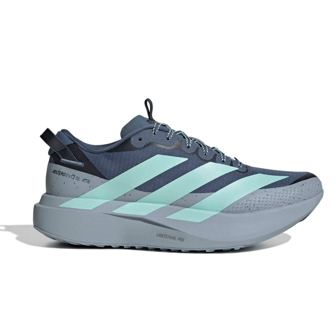 adidas Men's Adizero EVO SL ATR Running Shoes - Tech Ink/Semi Flash Aqua/Light Grey