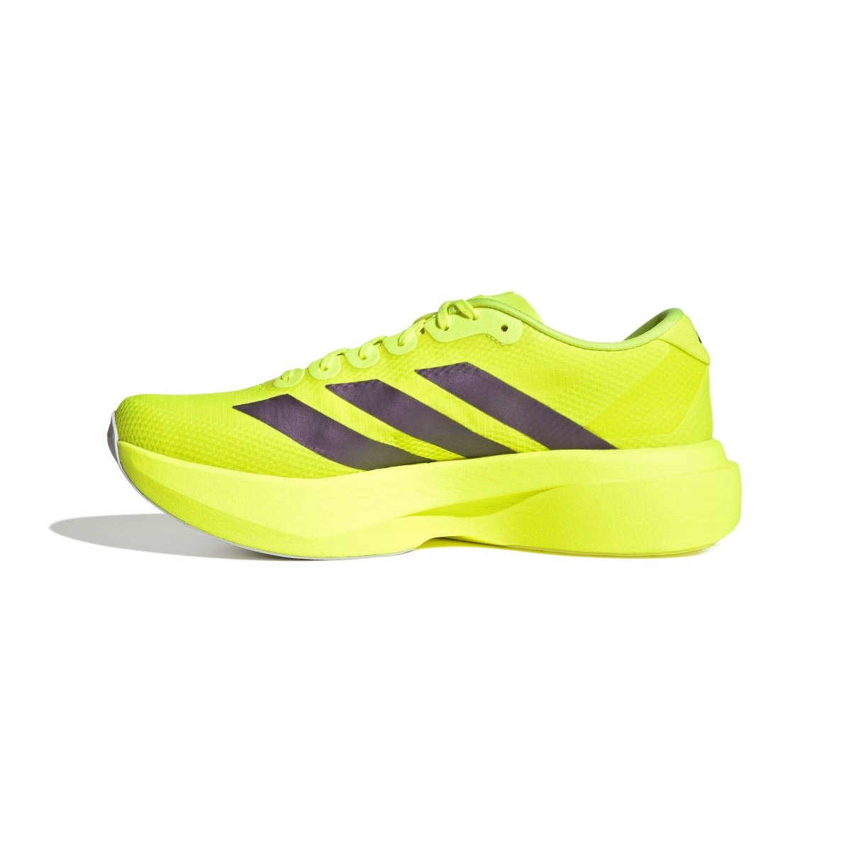 adidas Men's Adizero EVO SL Woven Running Shoes - Solar Yellow/Aurora Plum/Powder Plum