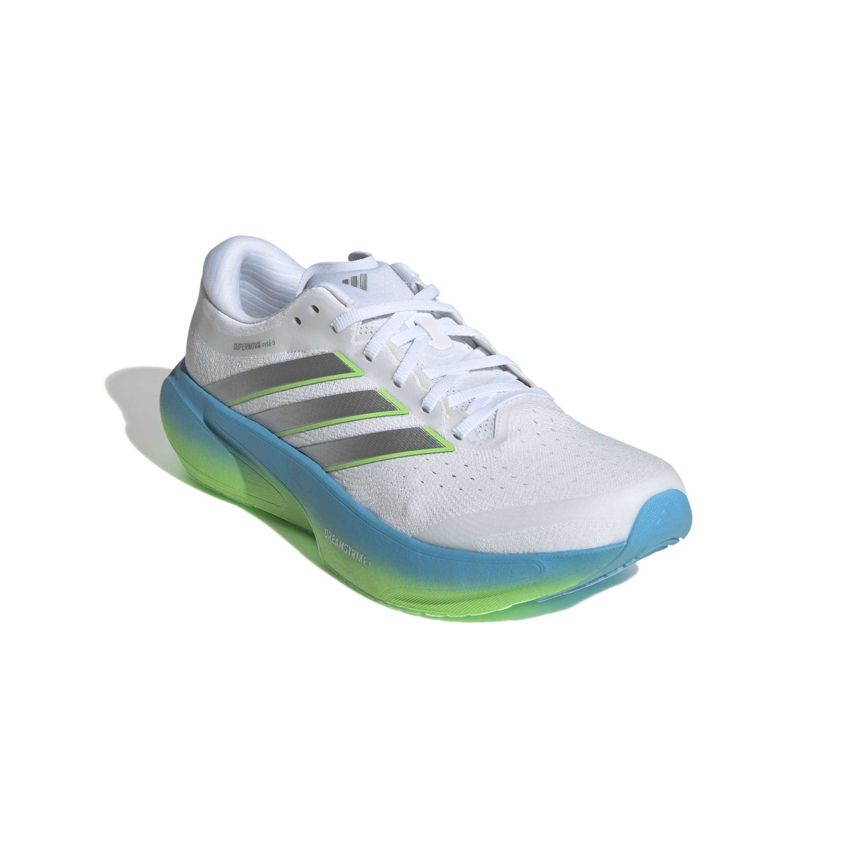 adidas Men's Supernova Rise 3 Running Shoes - White/Silver/Semi Blue Burst