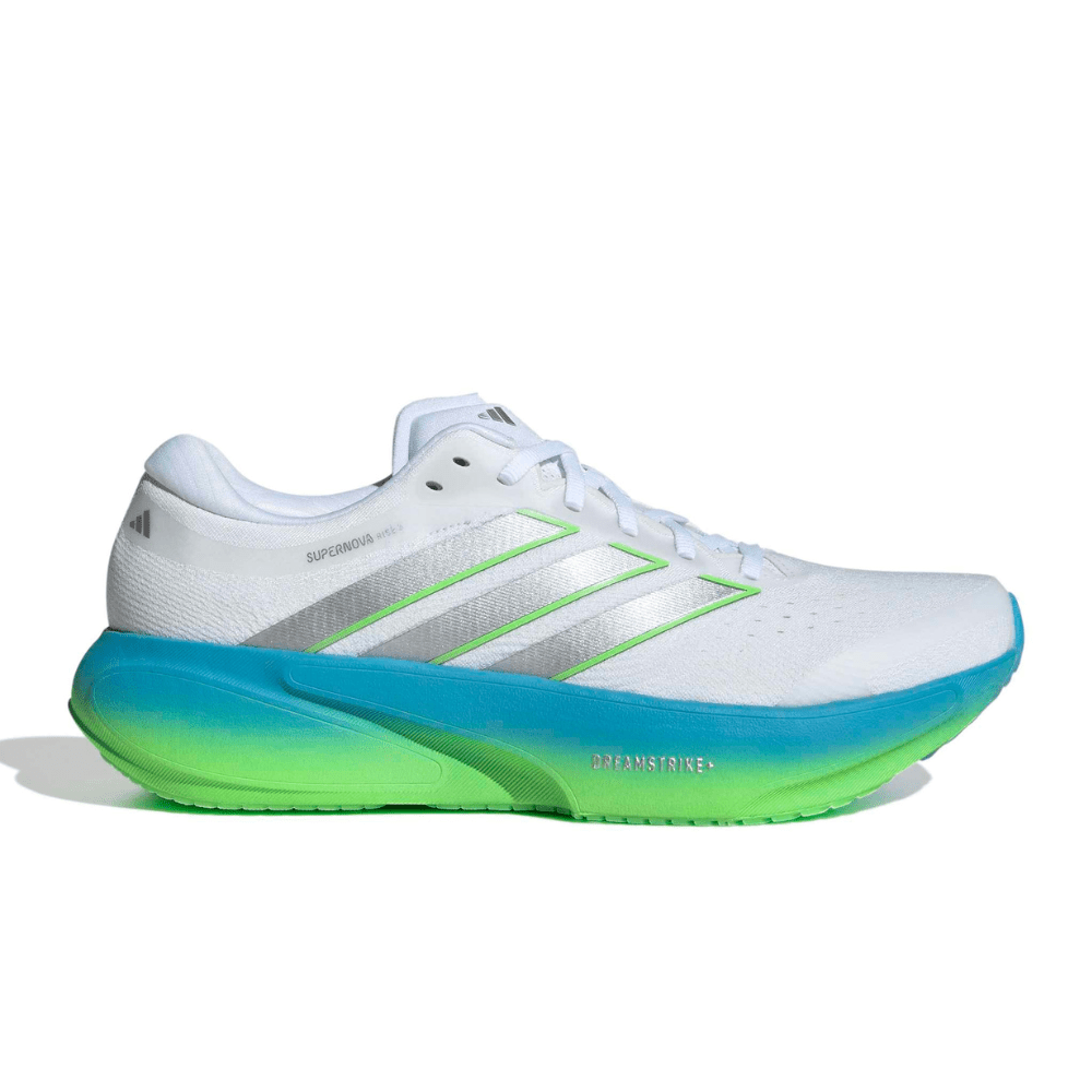 adidas Men's Supernova Rise 3 Running Shoes - White/Silver/Semi Blue Burst