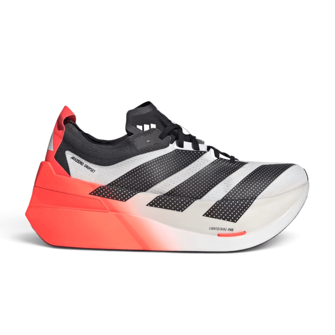 adidas Unisex Adizero Dropset Elite Training Sneaker - Cloud White/Solar Red/Core Black